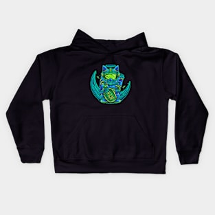 SPACE ASTRO LUCKY CAT ORNAMENT Kids Hoodie